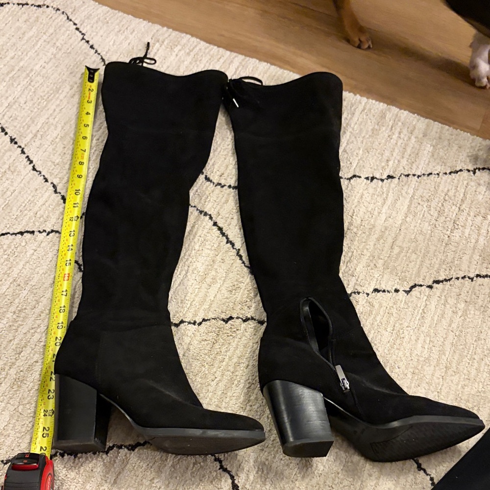 Marc Fischer Black Suede Women's Knee-High Boots size 9.5